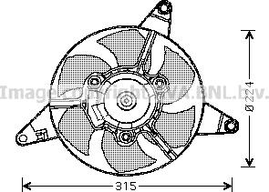 Prasco FT7283 - Ventilators, Motora dzesēšanas sistēma autodraugiem.lv