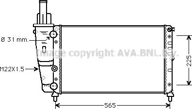 Prasco FTA2139 - Radiators, Motora dzesēšanas sistēma autodraugiem.lv