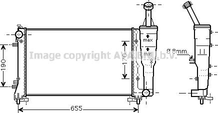 Prasco FTA2308 - Radiators, Motora dzesēšanas sistēma autodraugiem.lv