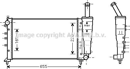Prasco FTA2299 - Radiators, Motora dzesēšanas sistēma autodraugiem.lv
