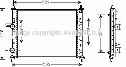 Prasco FTA2249 - Radiators, Motora dzesēšanas sistēma autodraugiem.lv