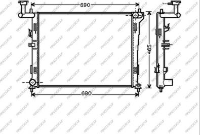 Prasco HN040R001 - Radiators, Motora dzesēšanas sistēma autodraugiem.lv