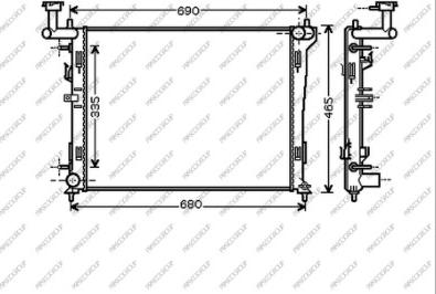 Prasco HN040R002 - Radiators, Motora dzesēšanas sistēma autodraugiem.lv