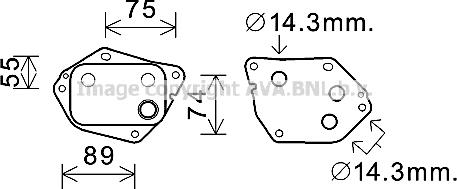 Prasco HY3288 - Eļļas radiators, Motoreļļa autodraugiem.lv