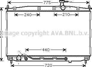 Prasco HY2174 - Radiators, Motora dzesēšanas sistēma autodraugiem.lv