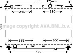 Prasco HY2173 - Radiators, Motora dzesēšanas sistēma autodraugiem.lv