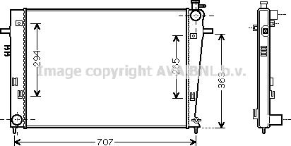 Prasco HY2204 - Radiators, Motora dzesēšanas sistēma autodraugiem.lv