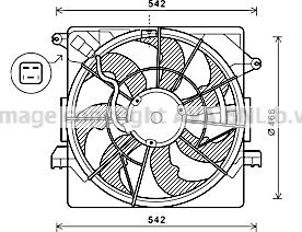 Prasco HY7550 - Ventilators, Motora dzesēšanas sistēma autodraugiem.lv