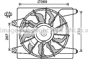 Prasco HY7560 - Ventilators, Motora dzesēšanas sistēma autodraugiem.lv