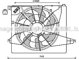 Prasco HY7561 - Ventilators, Motora dzesēšanas sistēma autodraugiem.lv