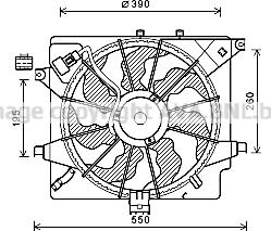 Prasco HY7563 - Ventilators, Motora dzesēšanas sistēma autodraugiem.lv