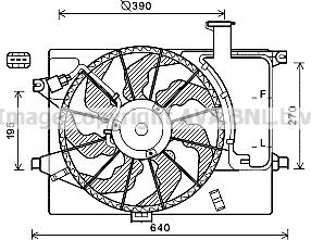 Prasco HY7567 - Ventilators, Motora dzesēšanas sistēma autodraugiem.lv