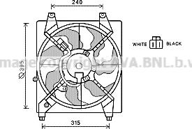 Prasco HY7528 - Ventilators, Motora dzesēšanas sistēma autodraugiem.lv