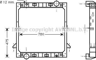 Prasco IV2040 - Radiators, Motora dzesēšanas sistēma autodraugiem.lv