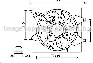 Prasco KA7524 - Ventilators, Motora dzesēšanas sistēma autodraugiem.lv