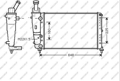 Prasco LA001R009 - Radiators, Motora dzesēšanas sistēma autodraugiem.lv