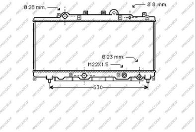 Prasco LA001R011 - Radiators, Motora dzesēšanas sistēma autodraugiem.lv