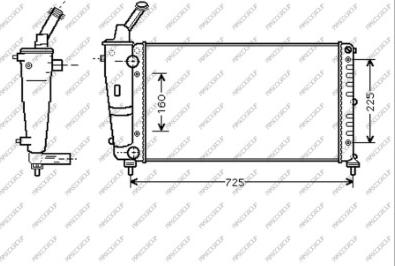 Prasco LA001R013 - Radiators, Motora dzesēšanas sistēma autodraugiem.lv