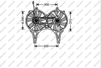 Prasco ME035F003 - Ventilators, Motora dzesēšanas sistēma autodraugiem.lv