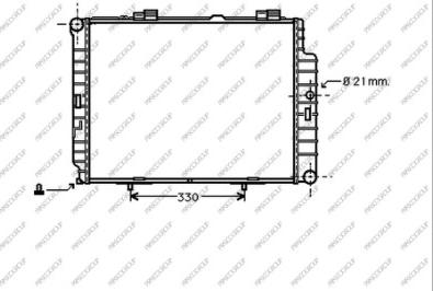 Prasco ME035R024 - Radiators, Motora dzesēšanas sistēma autodraugiem.lv