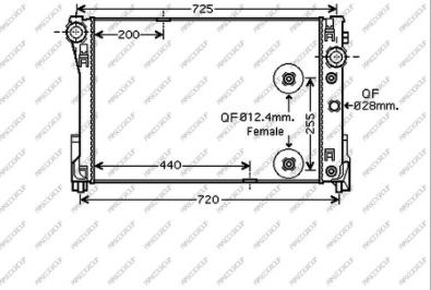 Prasco ME029R005 - Radiators, Motora dzesēšanas sistēma autodraugiem.lv