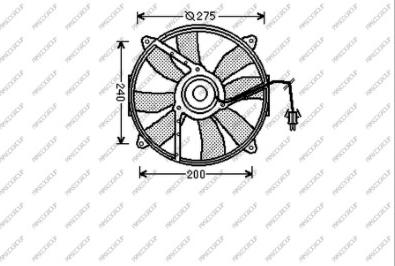 Prasco ME025F004 - Ventilators, Motora dzesēšanas sistēma autodraugiem.lv