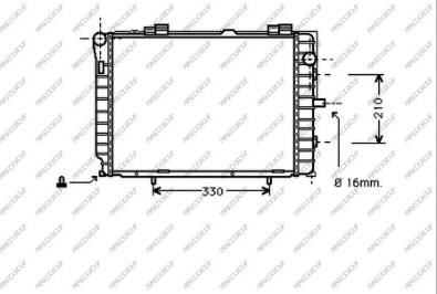 Prasco ME025R010 - Radiators, Motora dzesēšanas sistēma autodraugiem.lv