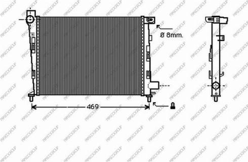 Prasco ME320R007 - Radiators, Motora dzesēšanas sistēma autodraugiem.lv