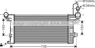 Prasco ME2204 - Radiators, Motora dzesēšanas sistēma autodraugiem.lv