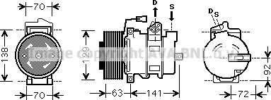 Prasco MEAK239 - Kompresors, Gaisa kond. sistēma autodraugiem.lv