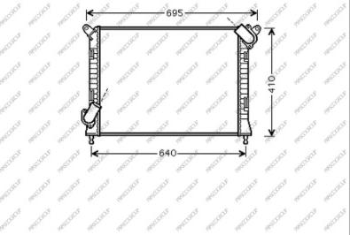 Prasco MN304R004 - Radiators, Motora dzesēšanas sistēma autodraugiem.lv