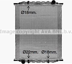 Prasco MN2058N - Radiators, Motora dzesēšanas sistēma autodraugiem.lv