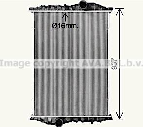 Prasco MN2111N - Radiators, Motora dzesēšanas sistēma autodraugiem.lv