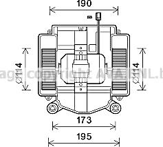 Prasco MS8669 - Elektromotors, Salona ventilācija autodraugiem.lv