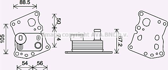 Prasco MS3701 - Eļļas radiators, Motoreļļa autodraugiem.lv