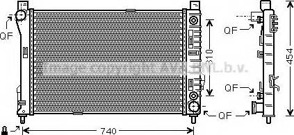 Prasco MS2464 - Radiators, Motora dzesēšanas sistēma autodraugiem.lv