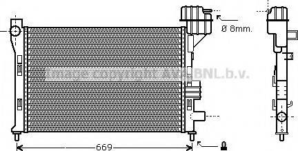 Prasco MS2253 - Radiators, Motora dzesēšanas sistēma autodraugiem.lv