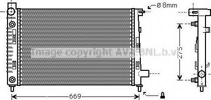 Prasco MS2282 - Radiators, Motora dzesēšanas sistēma autodraugiem.lv