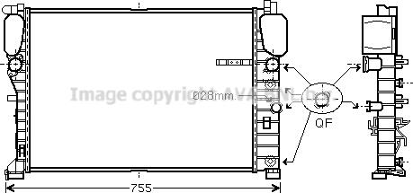 Prasco MSA2459 - Radiators, Motora dzesēšanas sistēma autodraugiem.lv