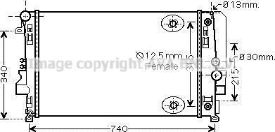 Prasco MSA2460 - Radiators, Motora dzesēšanas sistēma autodraugiem.lv