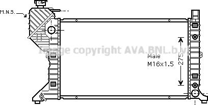 Prasco MSA2182 - Radiators, Motora dzesēšanas sistēma autodraugiem.lv