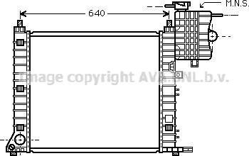 Prasco MSA2349 - Radiators, Motora dzesēšanas sistēma autodraugiem.lv