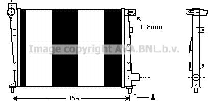 Prasco MSA2310 - Radiators, Motora dzesēšanas sistēma autodraugiem.lv