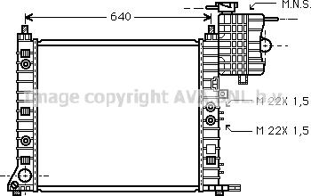 Prasco MSA2243 - Radiators, Motora dzesēšanas sistēma autodraugiem.lv