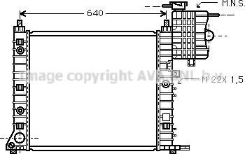 Prasco MSA2216 - Radiators, Motora dzesēšanas sistēma autodraugiem.lv