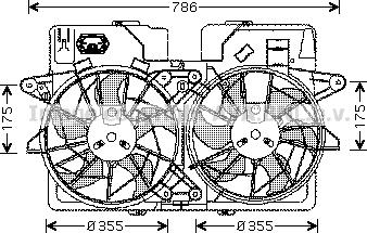 Prasco MZ7533 - Ventilators, Motora dzesēšanas sistēma autodraugiem.lv