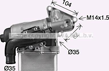 Prasco OL3710H - Eļļas radiators, Motoreļļa autodraugiem.lv