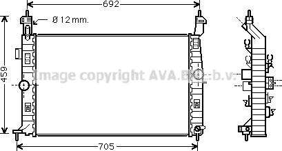 Prasco OL2583 - Radiators, Motora dzesēšanas sistēma autodraugiem.lv