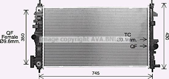 Prasco OL2726 - Radiators, Motora dzesēšanas sistēma autodraugiem.lv