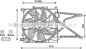 Prasco OL7596 - Ventilators, Motora dzesēšanas sistēma autodraugiem.lv